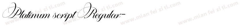 Platinum script Regular字体转换